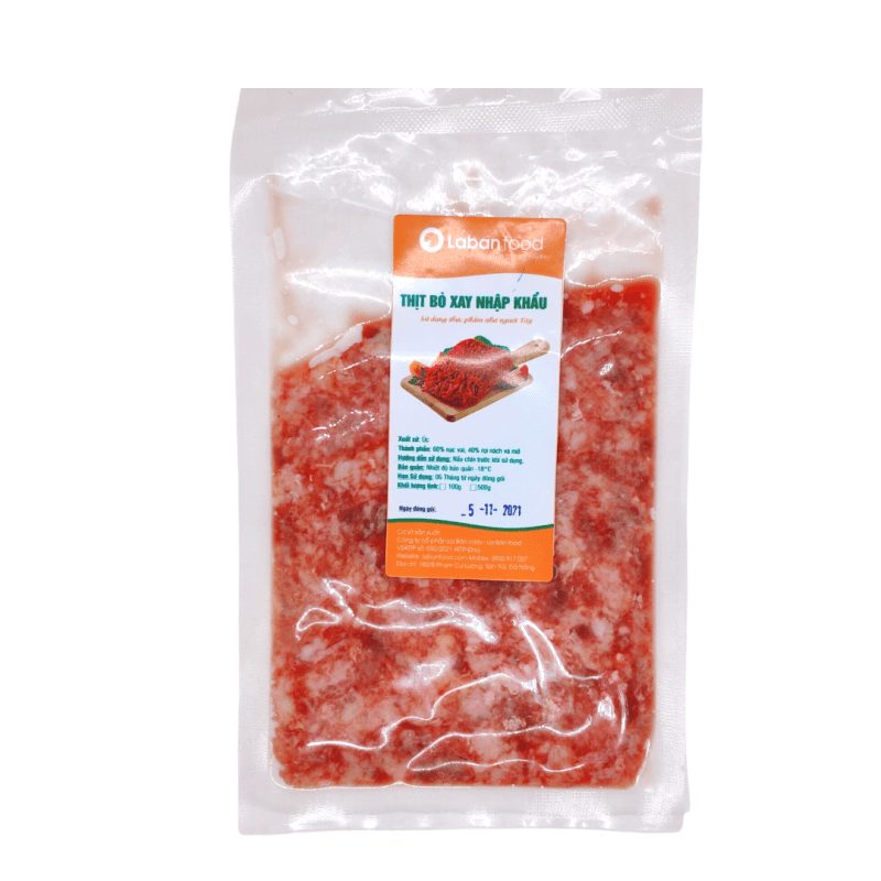 Thịt bò xay nhập khẩu