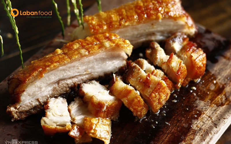 Món ngon ba chỉ quay da giòn