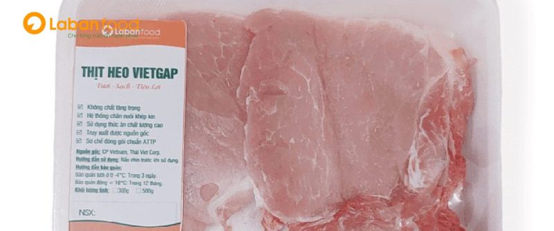 Nhận biết thịt heo VietGAP thông qua bao bì
