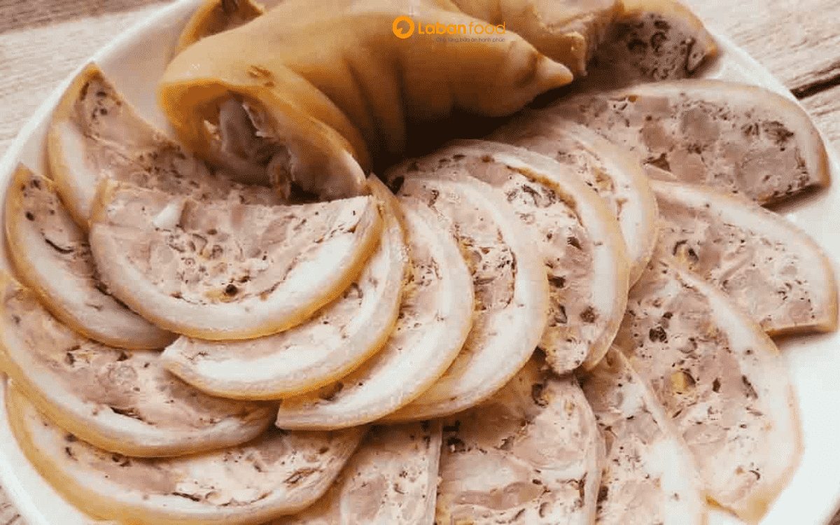 giò heo nhồi thịt