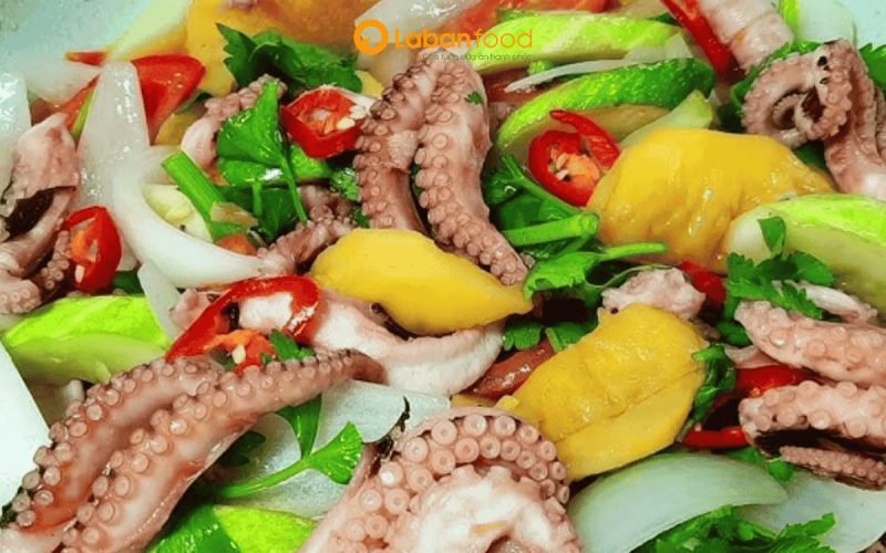 râu bạch tuộc đông lạnh làm gì ngon