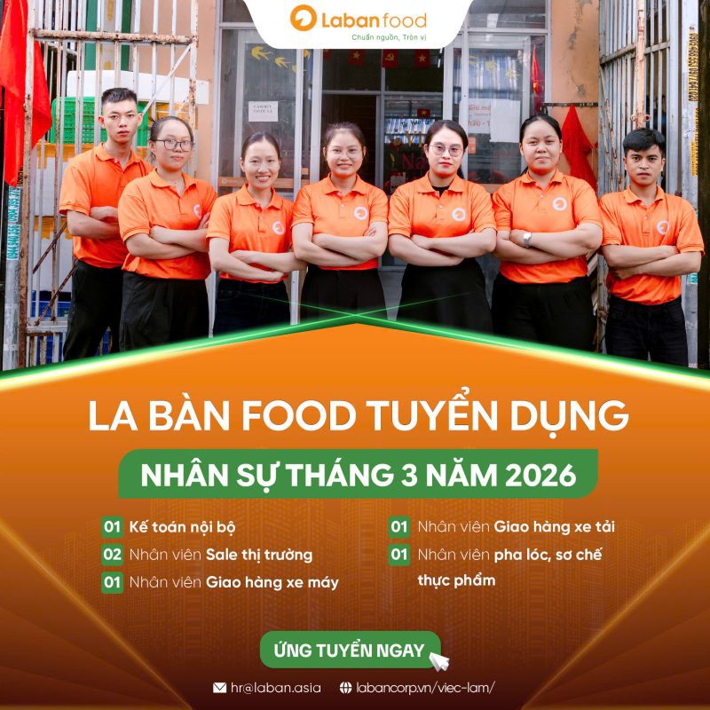 laban food tuyển dụng tháng 3