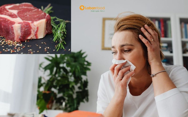 ăn thịt bò bị nổi mề đay