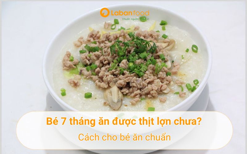 bé 7 tháng ăn được thịt lợn chưa