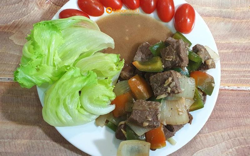 thịt bò lúc lắc khoai tây chiên