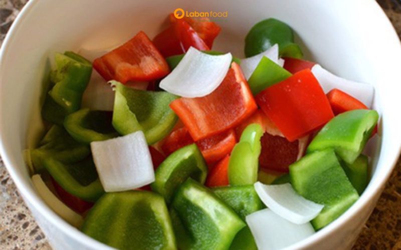 thịt bò lúc lắc ớt chuông