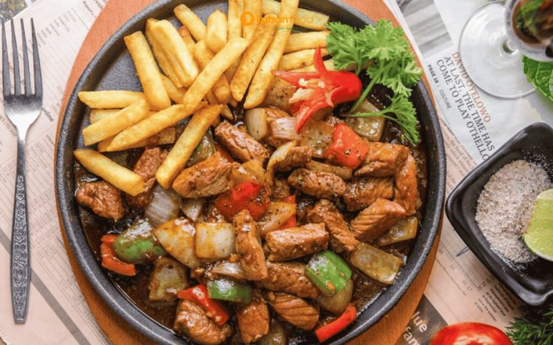 thịt bò lúc lắc ớt chuông