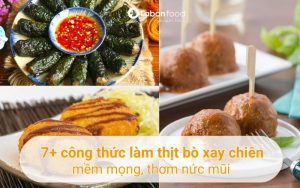 thịt bò xay chiên