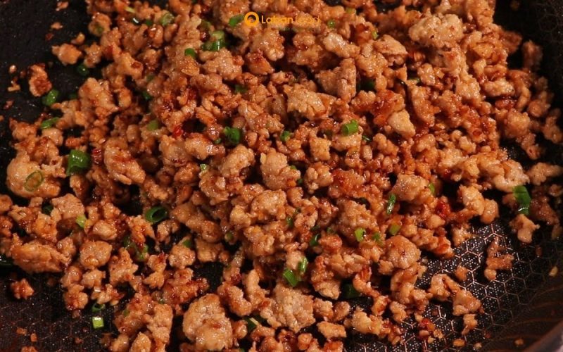 thịt bò xay chiên