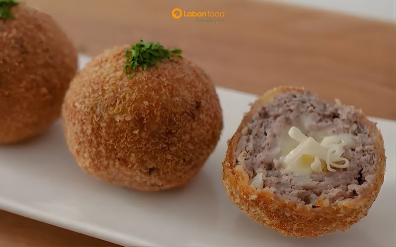 thịt bò xay chiên