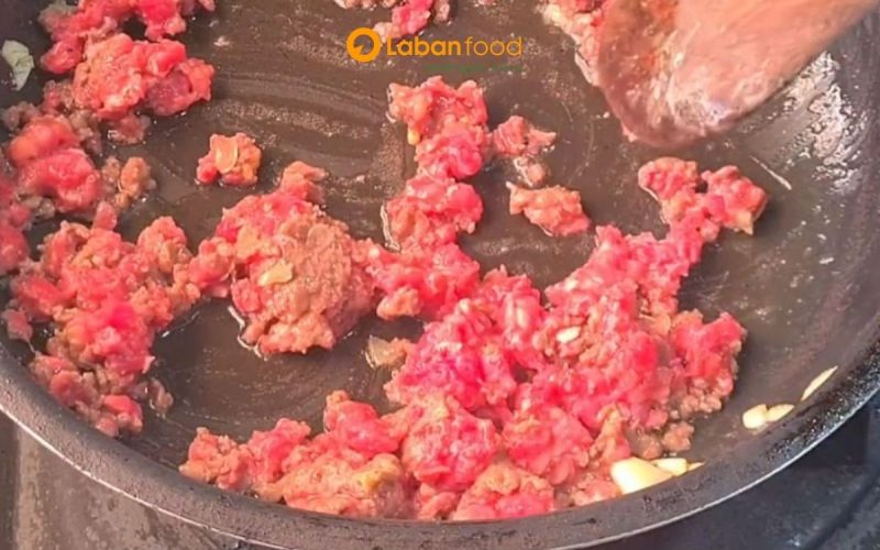 bò xay sốt cà chua