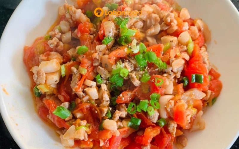 thịt bò xay sốt cà chua