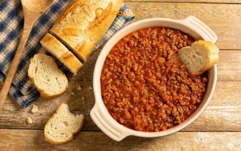 thịt bò xay sốt cà chua