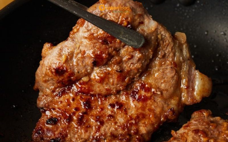 thịt thăn heo áp chảo