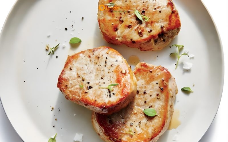 thịt thăn heo áp chảo