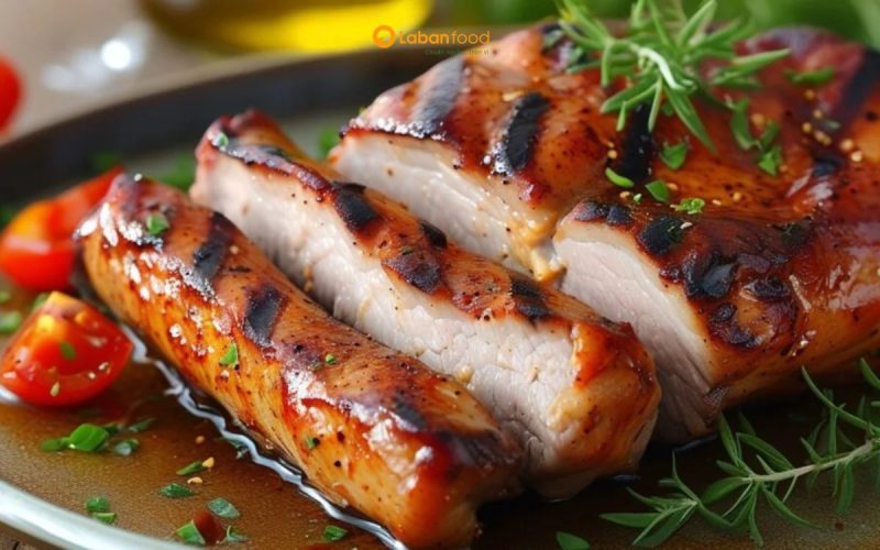 thịt thăn heo nướng