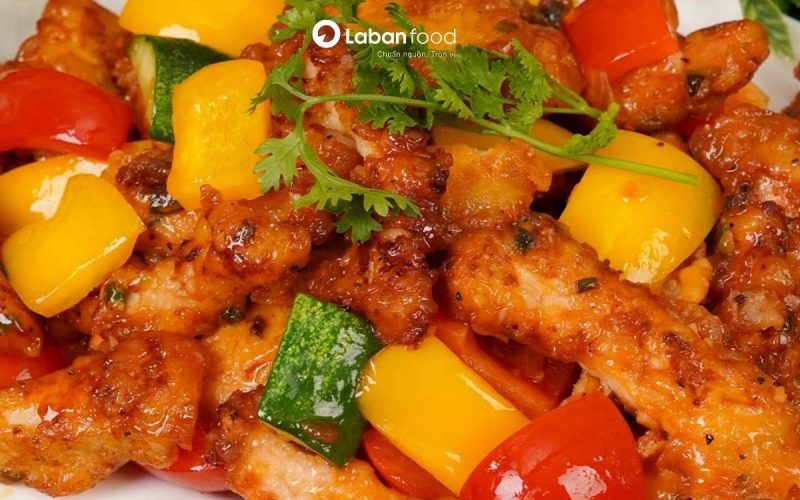 thịt thăn heo xào chua ngọt