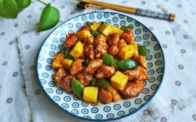 thịt thăn heo xào chua ngọt