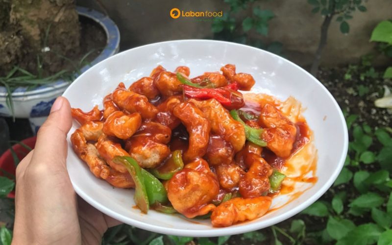 thịt thăn heo xào chua ngọt