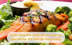 cá hồi phi lê nướng​