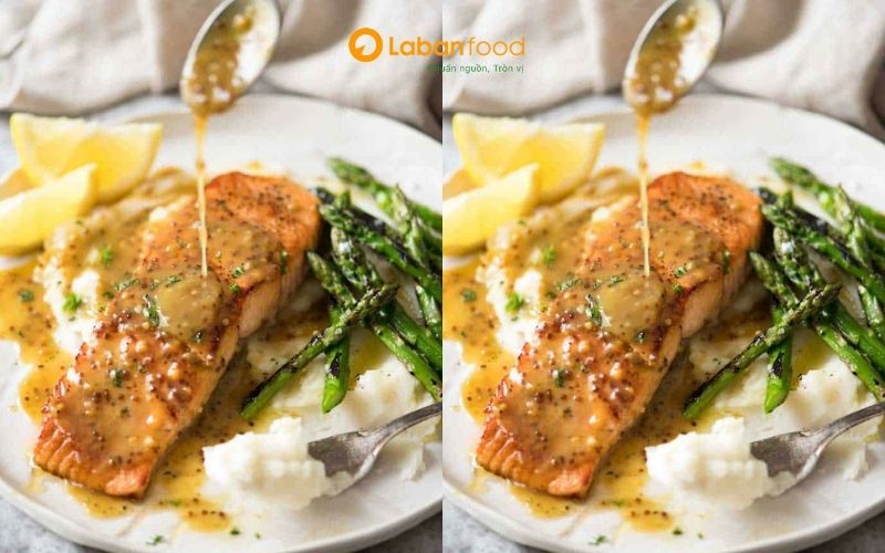 cá hồi phi lê nướng​