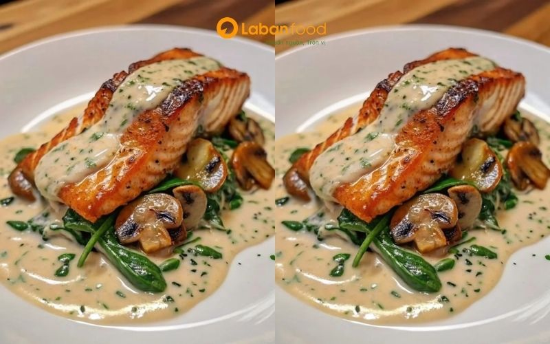 cá hồi phi lê nướng​