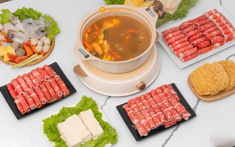 tôm nấu chung với thịt bò được không