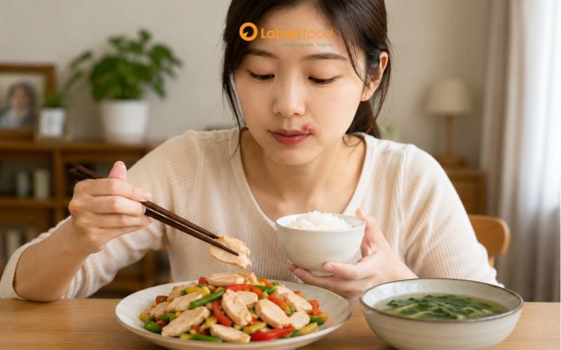 bị zona kiêng ăn thịt gà