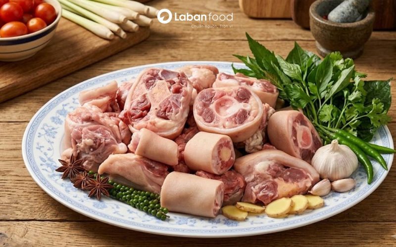 đuôi trâu hầm đu đủ