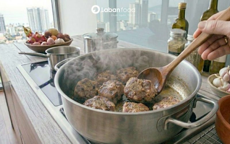 đuôi trâu hầm đu đủ