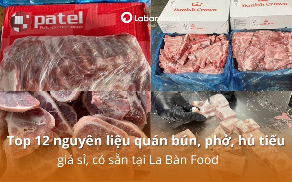 nguyên liệu quán bún, phở, hủ tiếu