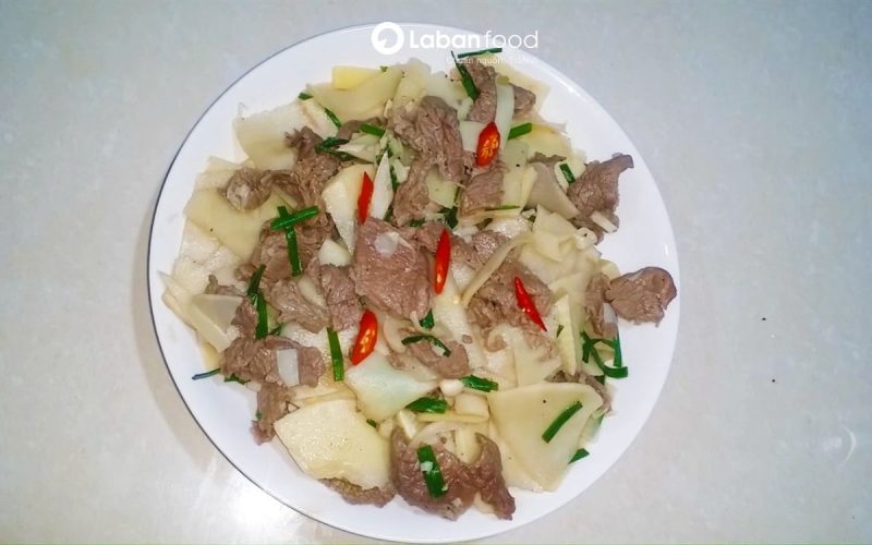 thịt trâu xào gì ngon
