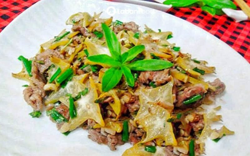 thịt trâu xào gì ngon