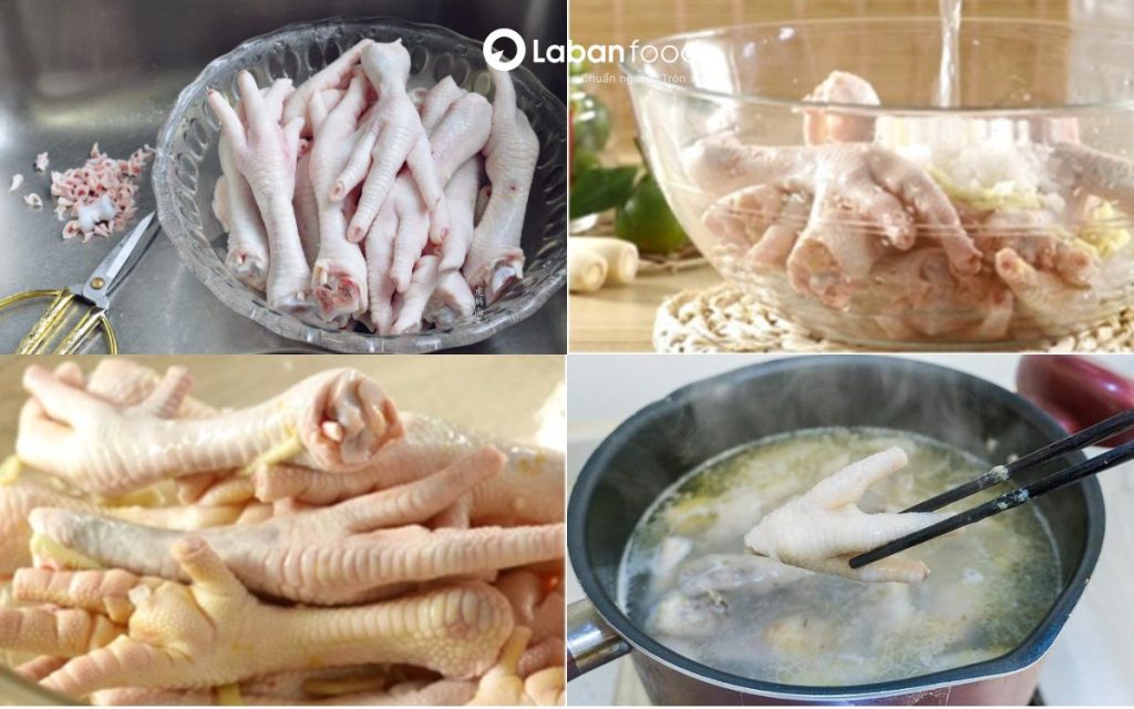 cách luộc chân gà ngon