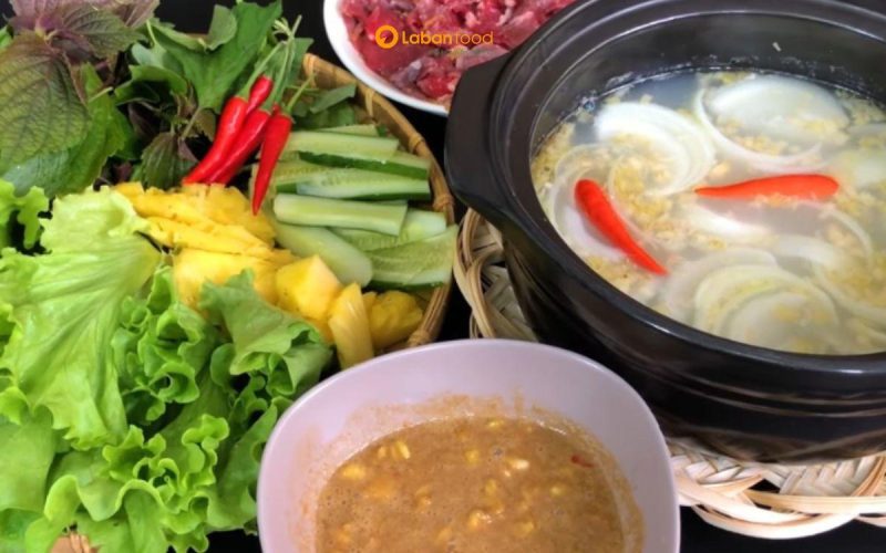 bắp trâu nhúng mẻ