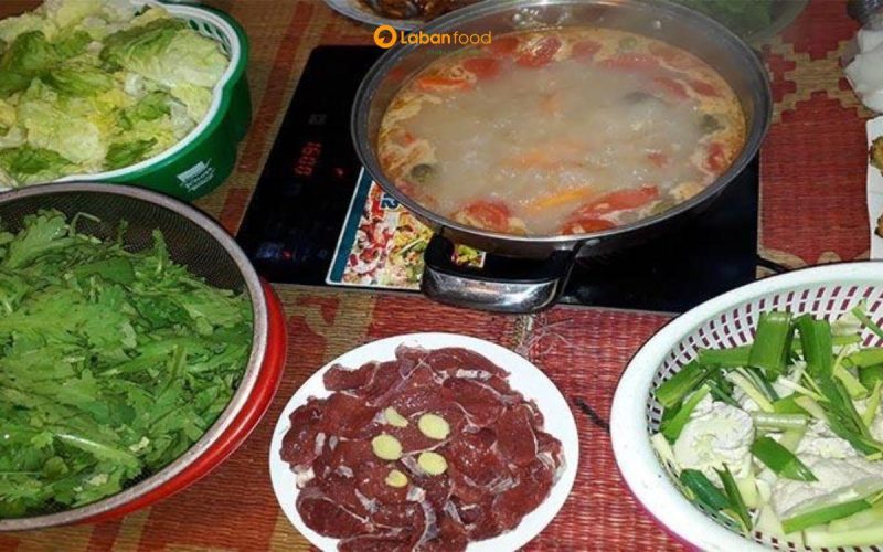 cách làm bắp trâu nhúng mẻ