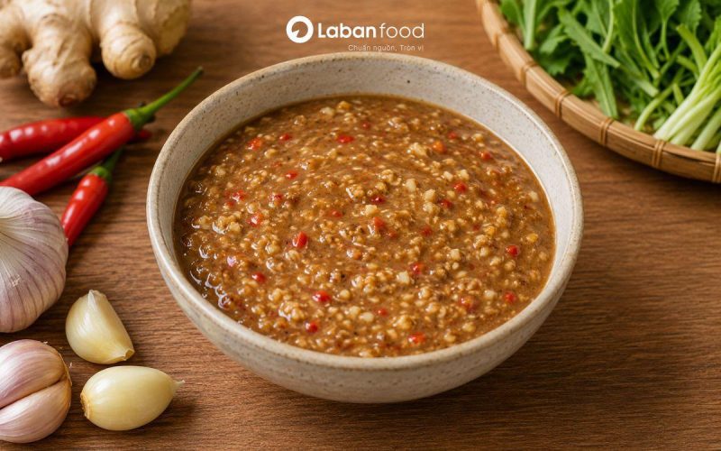 Tương bần pha gừng tỏi ớt truyền thống cach lam bap trau tran