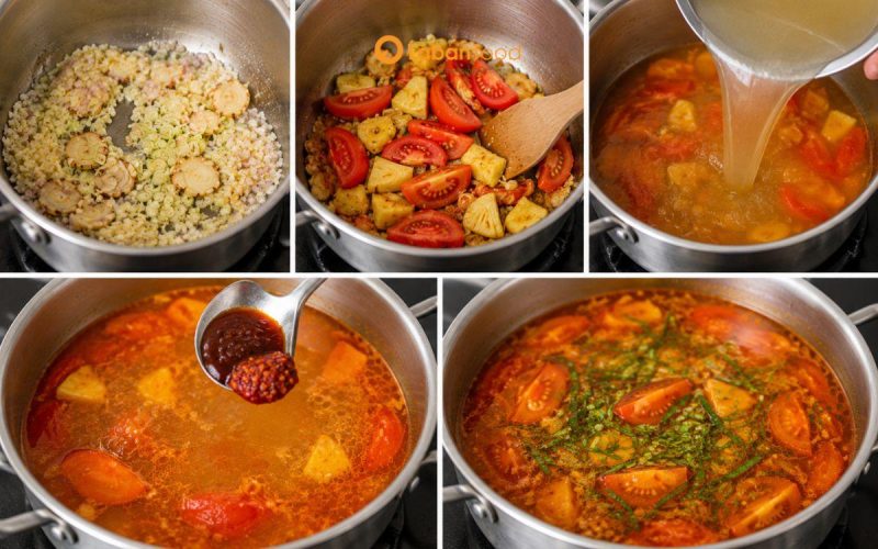 cách nấu lẩu thái