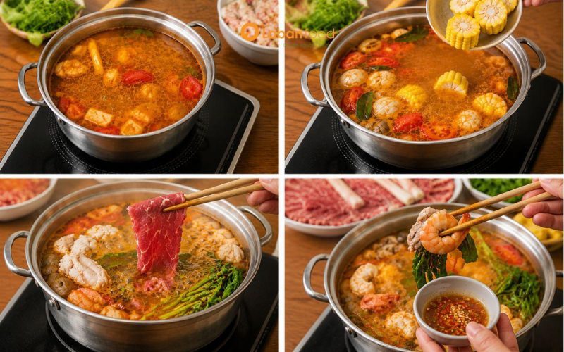 cách nấu lẩu thái
